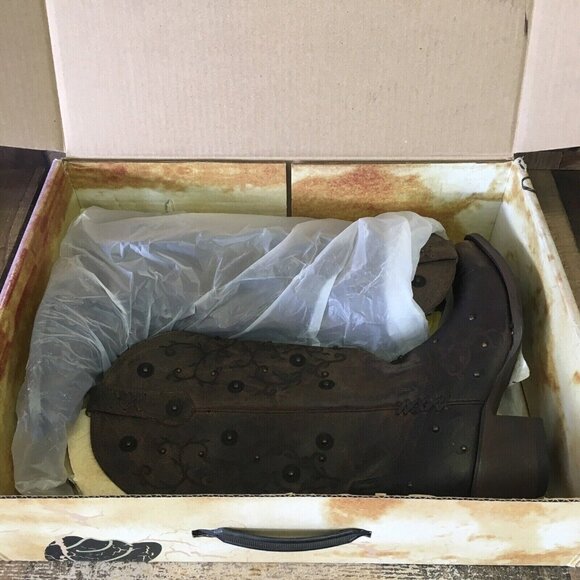 Old Gringo Yippee Kiyay YL214-1 Merary 13" Studded Cowboy Boots Womens 7 B - Picture 5 of 11